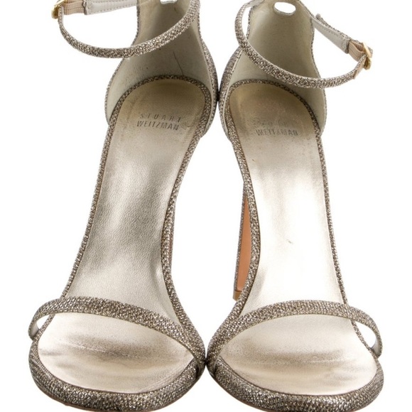 Stuart Weitzman Glitter Sandals - Picture 6 of 8